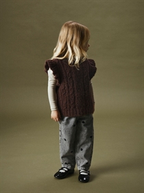 NAME IT Strik Vest Ralilli Chocolate Brown